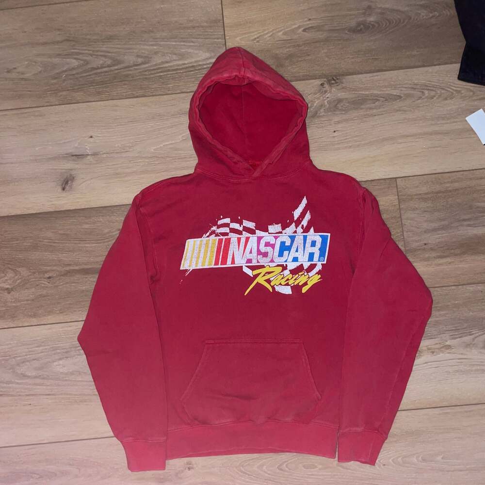NASCAR Full Throttle Racing Jacket Zip Up Hoodie Red Black Womens 22W-24W